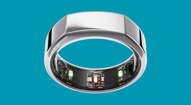 Oura Ring Gen3 Heritage- Silver - Size 10 - Smart Ring . 